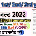 B.sc Result 2022: Part 1, 2, 3 Results (University/ College) All University Result
