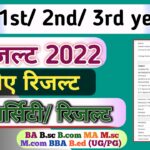 BA Result 2022/ BA 1st, 2nd, 3rd Year /Semester Results All University Exam Result