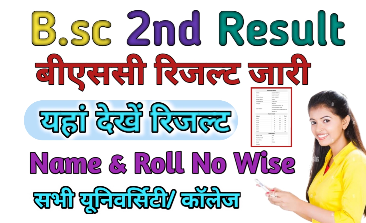 B.sc 2nd year Result