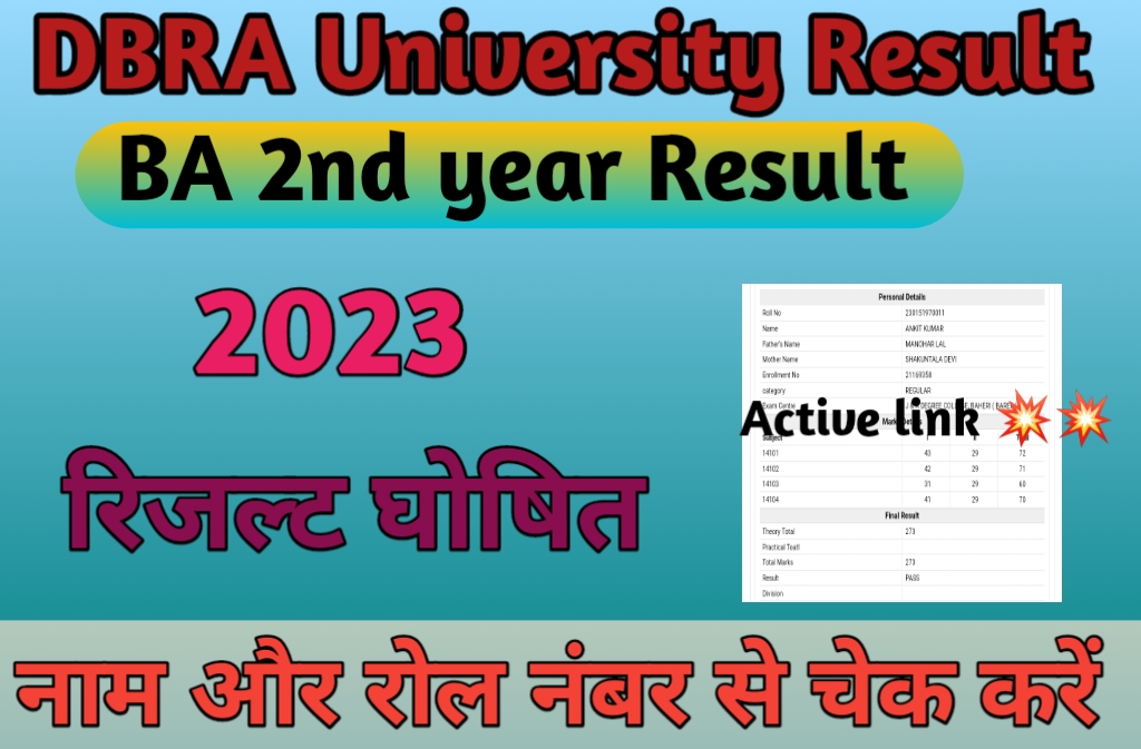 BA Part 2nd Year Result 2023