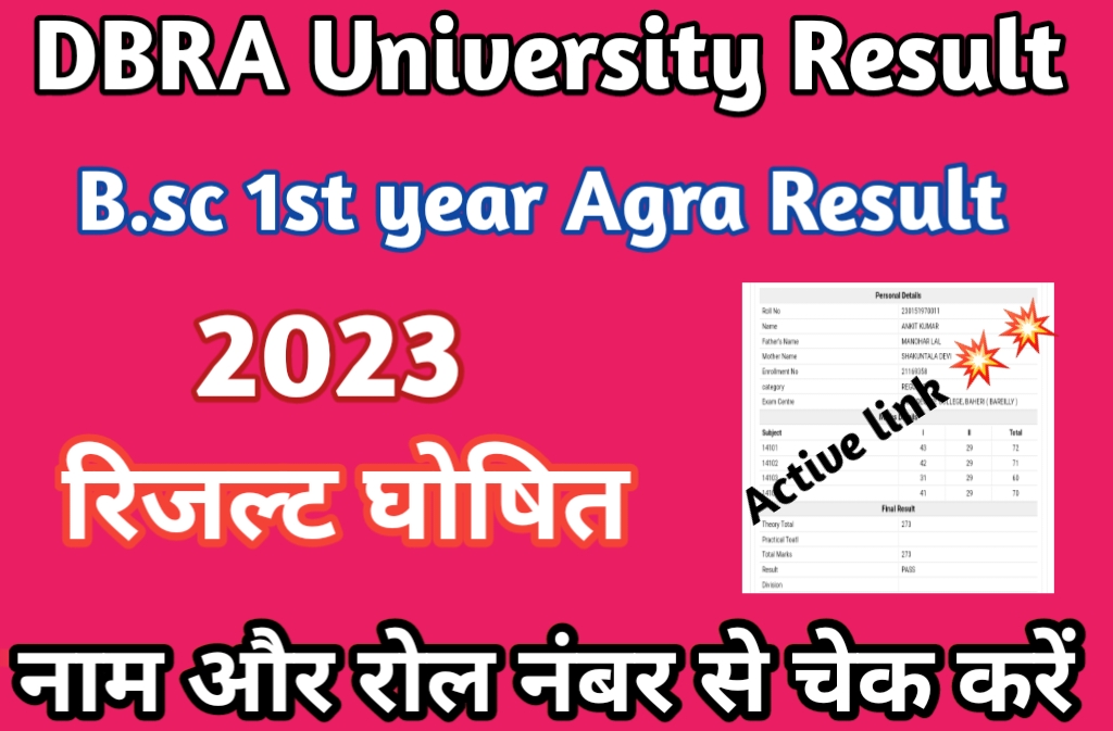 DBRA University Result 2023:-