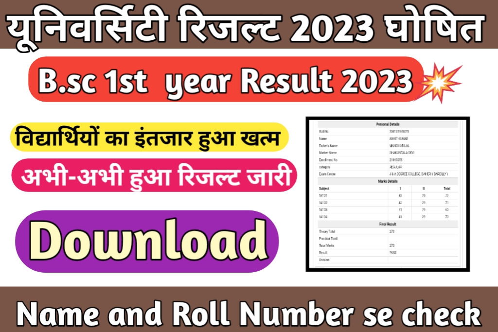 ऐसे देखे अपना बीए, बीएससी बीकॉम फाइनल ईयर रिजल्ट 2023:-All University ...