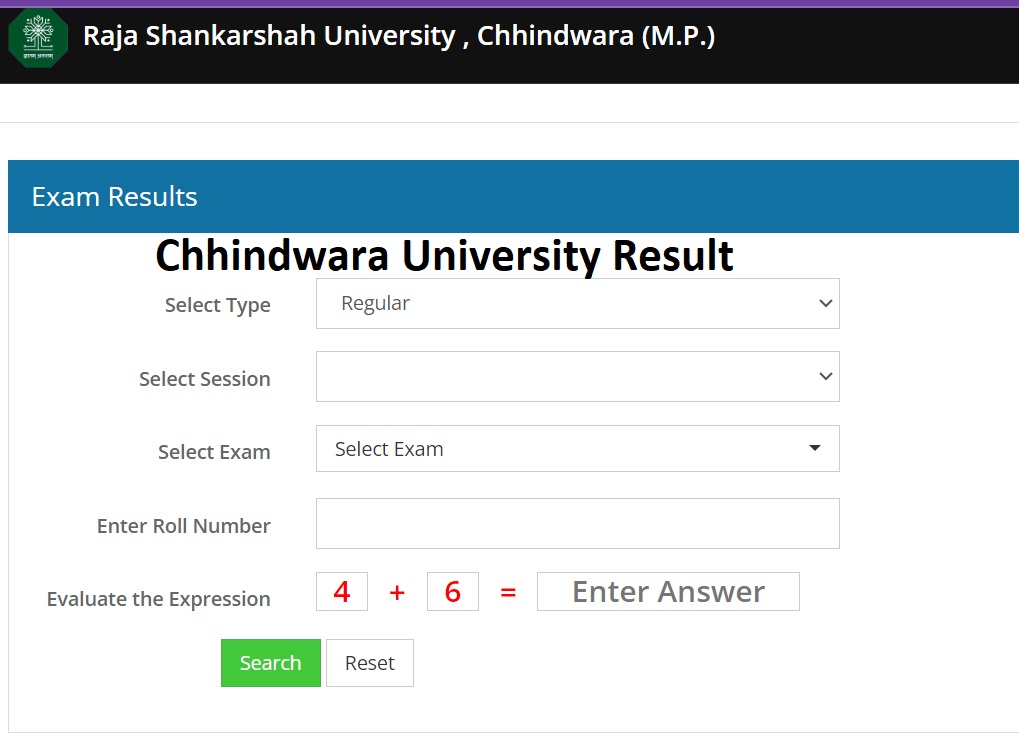 Chhindwara University Result 2023