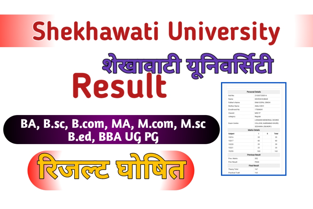 Shekhawati University Result