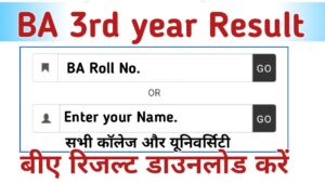 BA 3rd year Result 2024