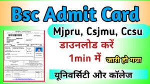 Bsc Admit Card 2024 Download