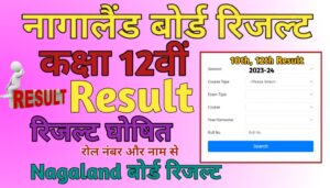 Nagaland Board 12th Result 2024