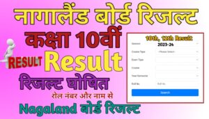 Nagaland Board 10th Result 2024