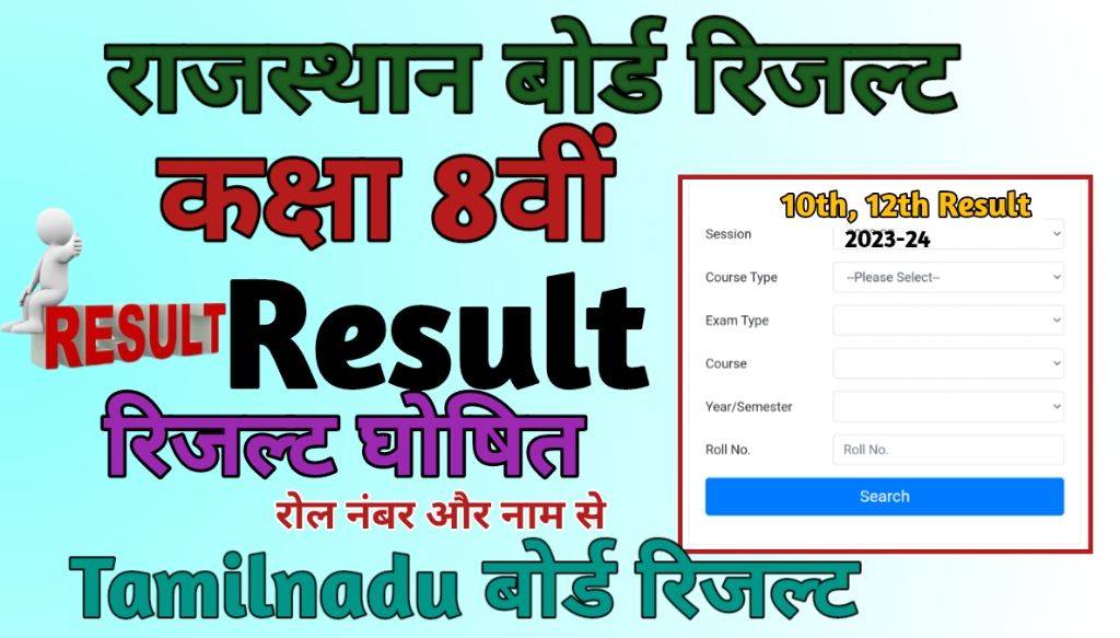 Rajasthan Board 8th Result 2024