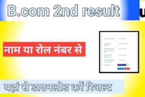 BCom 2nd Year Result 2023 B.Com Part 2 Result Name Wise BCom 2nd Year Result 2023 – B.Com Part 2 Result Name Wise