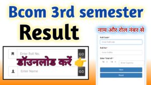 Bcom 3rd semester Result 2024