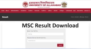 Allahabad University MSC Result 2024 {Release Date} यहाँ चेक करे